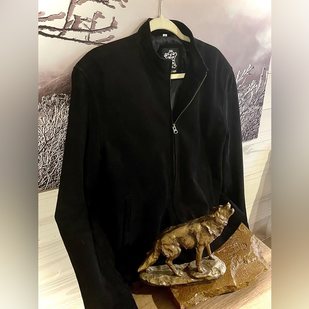 Angel Jackets James Bond Specter Inspired Genuine Leather and Suede Mens Jacket